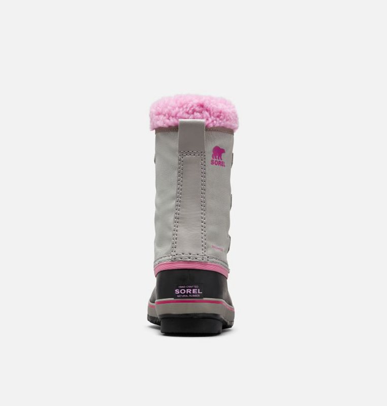 Botas Nieve Sorel Niños - Youth Yoot Pac™ Nylon Gris/Negras/Rosas - 98237-LDWK